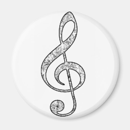 Spotted Treble Clef Magneet (Voorkant)