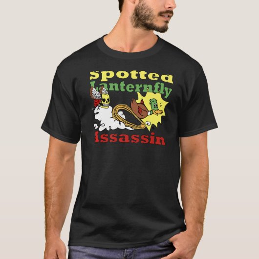 Spottenstaartrog Lanternfly Assassin T-shirt (Voorkant)