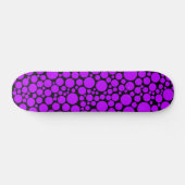 Spottig - Paars op zwart Skateboard (Horizontaal)
