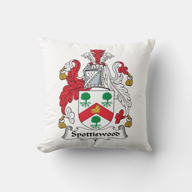 Spottiswood Family Crest Kussen (Voorkant)