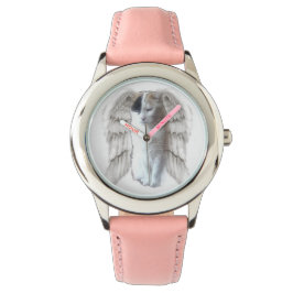 Spotty Angel Kinder roze getallen bekijken Horloge