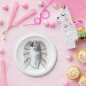 Spotty Angel Small Round Paper-Bord Papieren Bordje (Feest)