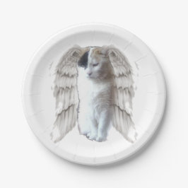 Spotty Angel Small Round Paper-Bord Papieren Bordje
