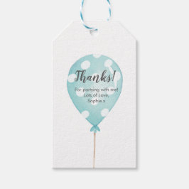 Spotty Balloon Dank u labels | Favoriete labels Cadeaulabel
