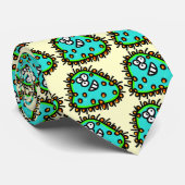 Spotty Cartoon Germ Stropdas (Opgerold)