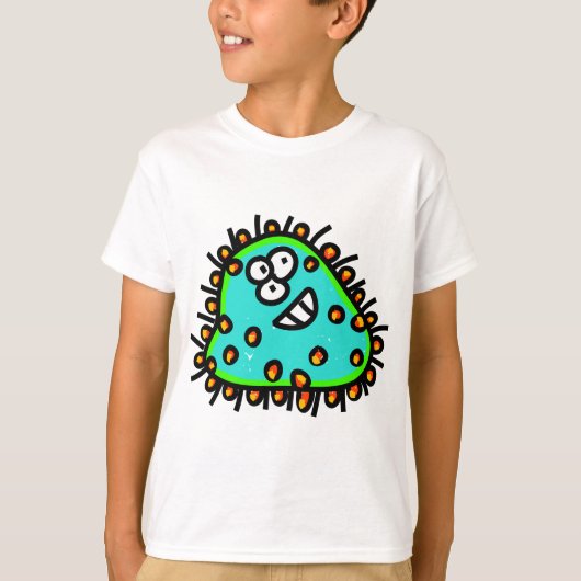 Spotty Cartoon Germ T-shirt (Voorkant)