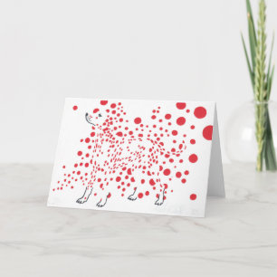 Spotty Dalmatian Dog wenskaart Kaart