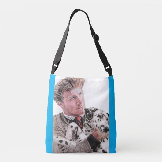 Spotty Dalmatische Hond Leuke Crossbody Bag art Crossbody Tas (Achterkant)