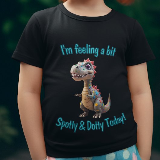 Spotty Dino Dot Day Fun Kids T-shirt