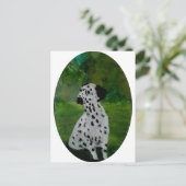 Spotty Dog Art Dalmatian Briefkaart (Staand voorkant)