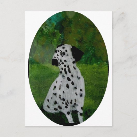 Spotty Dog Art Dalmatian Briefkaart (Voorkant)