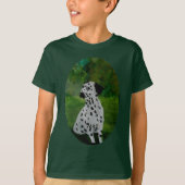 Spotty Kunst Dalmatian van de Hond T-shirt (Voorkant)