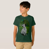 Spotty Kunst Dalmatian van de Hond T-shirt (Voorkant volledig)