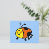 Spotty ladybug briefkaart (Staand voorkant)