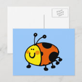 Spotty ladybug briefkaart (Voorkant / Achterkant)
