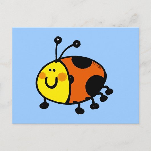 Spotty ladybug briefkaart (Voorkant)