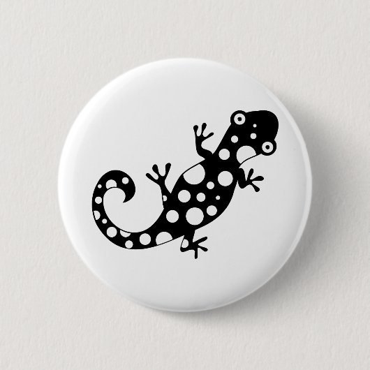 Spotty Lizard Ronde Button 5,7 Cm (Voorkant)