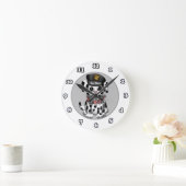 Spotty Police Dog Clock Ronde Klok (Huis)