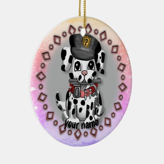 Spotty Police Dog ornament (Rechts)