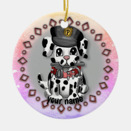 Spotty Police Dog ornament