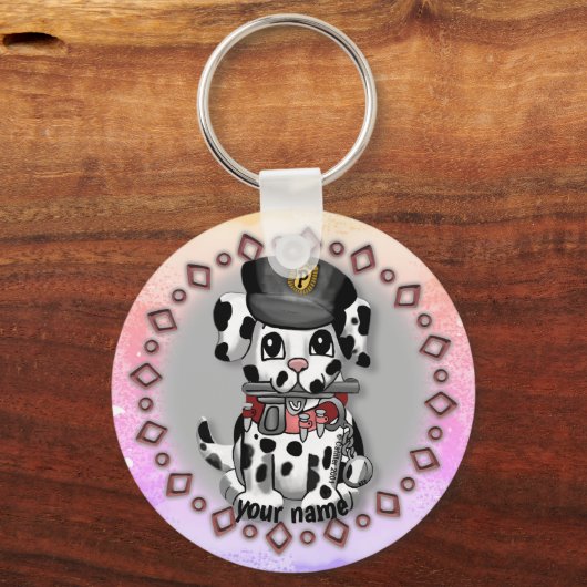 Spotty Police Dog sleutelhanger (Voorkant)