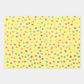 Spotty polka dots schattige waterverf spots kleurr inpakpapier vel (Voorkant 3)