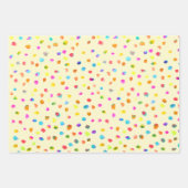 Spotty polka dots schattige waterverf spots kleurr inpakpapier vel (Voorkant)