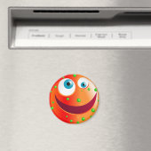 Spotty Red Smilie Magneet (Insitu (Vaatwasser))