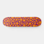 Spotty - Sinaasappel op Violet Persoonlijk Skateboard (Horizontaal)