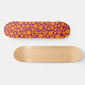 Spotty - Sinaasappel op Violet Persoonlijk Skateboard (Horizontaal)