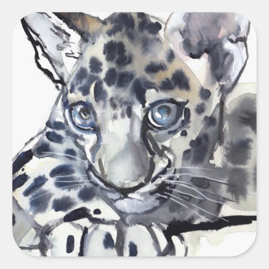 Spotty Vierkante Sticker (Voorkant)