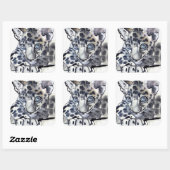 Spotty Vierkante Sticker (Vel)