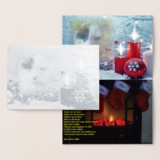 Spotty's kerstkaart voor Folie Kaarten (Display)