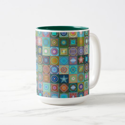 Spotz-Mok Tweekleurige Koffiemok (Voorkant rechts)