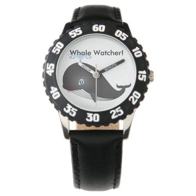 "Spouting Whale Watcher" Kinder horloge (Voorkant)