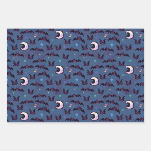 SPPOKY HALLOWEEN NIGHTS PATTERN INPAKPAPIER VEL (Voorkant 3)