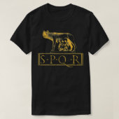 SPQR Ancient Rome Senate Lupa Capitolina T-shirt (Design voorkant)