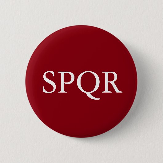 SPQR-badge Ronde Button 5,7 Cm (Voorkant)