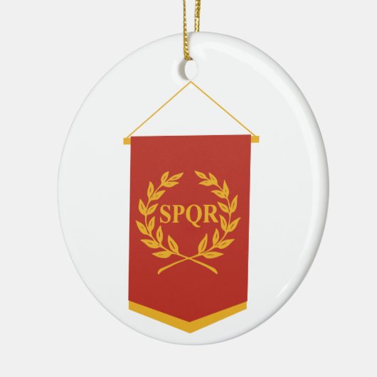 SPQR-banner Keramisch Ornament (Links)
