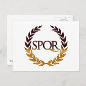 SPQR BRIEFKAART (Voorkant / Achterkant)