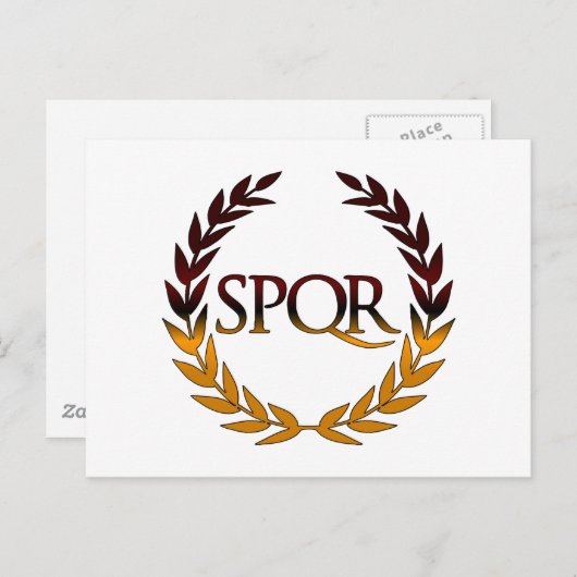 SPQR BRIEFKAART (Voorkant / Achterkant)