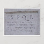 SPQR BRIEFKAART (Voorkant)