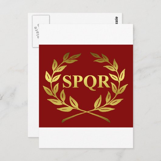 SPQR BRIEFKAART (Voorkant / Achterkant)