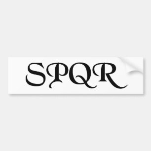 SPQR BUMPERSTICKER