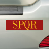 SPQR BUMPERSTICKER (Op auto)