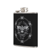 SPQR De Romeinse Rijk Emblem Vinyl Wrapped Flask. Heupfles (Links)