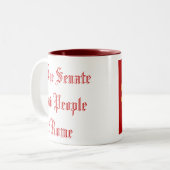 SPQR, de Senaat en het volk van Rome Tweekleurige Koffiemok (Voorkant links)