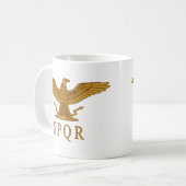 SPQR Eagle Gold-Mok Koffiemok (Voorkant links)