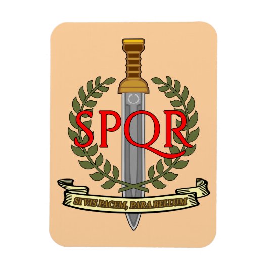  SPQR Gladius - Senatus Populusque Romanus  Magneet (Verticaal)