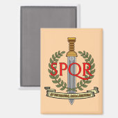  SPQR Gladius - Senatus Populusque Romanus  Magneet (Voorkant / Achterkant)
